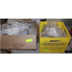 BOX + CRATE OF ROOF ANCHORS