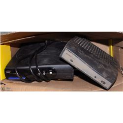 BOX WITH 2 BELL SATELITE CONVERTERS