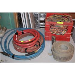 LOT OF MISC HOSES, WIRE + 1 SLING