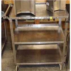 STAINLESS STEEL CART  33"HX28"WX18"D