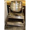 Image 1 : TILTING STEAM KETTLE ON BASE WITH HOLDING DRAWER