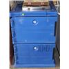 Image 1 : CAMBRO LARGE BLUE TWO DRAWER WARMING/COOLING