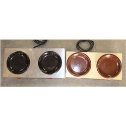 LOT OF TWO 2 BUNNER COFFEE POT ELEMENTS