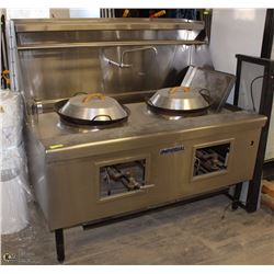 IMPERIAL DOUBLE WOK GAS STOVE COME WITH FAUCET