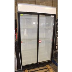 DOUBLE DOOR 3 SHELF COOLER  COMES WITH LIT PEPSI