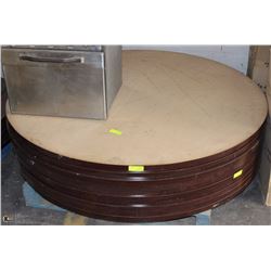 10-5' ROUND BANQUET TABLE-TOPS ONLY