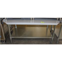 ME#8, 30"X48" S/S EQUIPMENT STAND WITH GALVANIZED