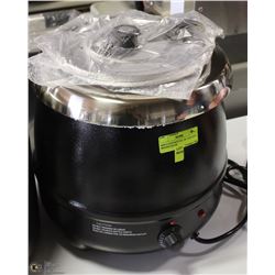 ME#12 SOUP KETTLE, 10L CAPACITY, HINGED S/S LID,
