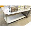 Image 1 : ME#22, 30"X72" S/S WORK TOP TABLE W/ GALVANIZED