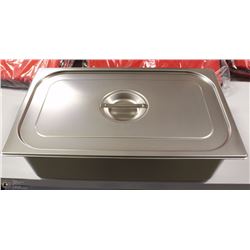 ME#19 S/S FOOD PAN FULL SIZE 6" DEEP WITH LID