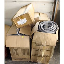 5 BOXES OF VARIOUS SIZES OF PIPE INSULATION