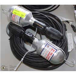 TWO WORK LAMPS W/ 15M CORD