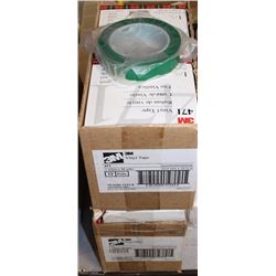CASE OF 471 VINYL TAPE COLOR GREEN 1" X 36 YARDS