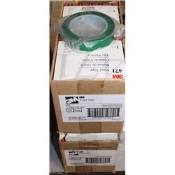CASE OF 471 VINYL TAPE COLOR GREEN 1" X 36 YARDS