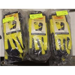 BUNDLE OF 6 CONDOR MECHANICS GLOVES SIZE MEDIUM