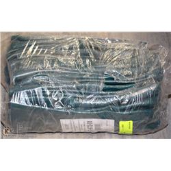 PVC DIPPED WORK GLOVES FULLY COATED GREEN ONE SIZE