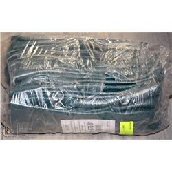 PVC DIPPED WORK GLOVES FULLY COATED GREEN ONE SIZE