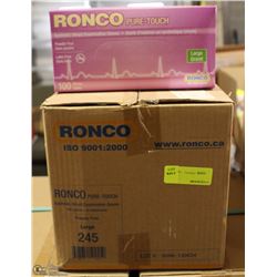 CASE OF RONCO PURETOUCH POWDER FREE GLOVES SZ LGE