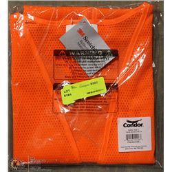 ZIPPER FRONT SAFETY VEST SIZE LARGE