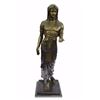 Image 1 : 3 Feet Original Signed Egyptian Prince Bronze Sculpture Marble Base Statue Deco