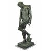 Image 9 : A Cast Bronze Sculpture, Adam, By Auguste Rodin Special Patina 3 Feet Tall Decor