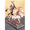 Image 4 : French Soldier On Horse Bronze Sculptur on marble base