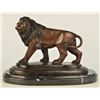 Image 1 : Lion Bronze Statue on marble base art Sculpture