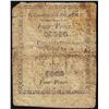 Image 2 : 1777 Pennsylvania Four Pence Colonial Currency Note