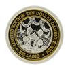 Image 1 : .999 Silver Bellagio Las Vegas, Nevada $10 Casino Limited Edition Gaming Token