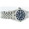 Image 9 : Rolex Mens Stainless Steel 1.00ctw Emerald and Diamond Datejust Wristwatch