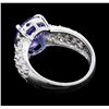 Image 3 : 18KT White Gold 2.66ct. Tanzanite and Diamond Ring