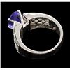 Image 3 : 14KT White Gold 2.55ct Tanzanite and Diamond Ring