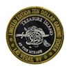 Image 2 : .999 Silver Treasure Island Las Vegas $10 Casino Limited Edition Gaming Token