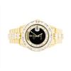 Image 3 : Mens 18KT Yellow Gold Rolex Crown Collection Style Watch with Diamonds