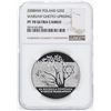 Image 1 : 2008MW Poland 20 Zlotych Warsaw Ghetto Uprising Silver Coin NGC PF70 Ultra Cameo