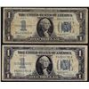 Image 1 : Lot of (2) 1934 $1 Silver Certificate Funnyback Notes