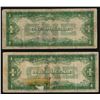 Image 2 : Lot of (2) 1934 $1 Silver Certificate Funnyback Notes