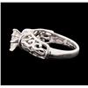 Image 3 : 14KT White Gold 0.52ctw Diamond Ring