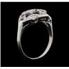 Image 4 : 14KT White Gold 0.68ctw Diamond Ring