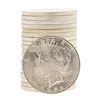 Image 1 : Roll of (20) 1922 $1 Brilliant Uncirculated Peace Silver Dollar Coins