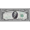 Image 1 : 1950A $10 Federal Reserve Note Obstructed Printing ERROR