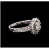 Image 2 : 14KT White Gold 1.04ctw Diamond Ring