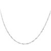 Image 1 : 14KT White Gold Twisted Singapore Chain
