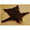Image 1 : Black Bear rug, 73"l x 67"w, w/ rings for hanging