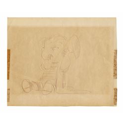 Charles Schulz Drawing of Linus