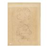 Image 1 : Charles Schulz Drawing of Lucy -- Good & Bad Lucy Compete for Attention Here