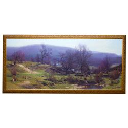 Ann Lofquist Painting ''Crossing Over'', Documenting a Woman's Journey Through Life