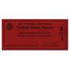 Image 1 : President Bill Clinton Senate Impeachment Trial Ticket -- Admits Bearer to the Senate Press Gallery