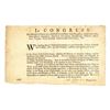 Henry Laurens Document Signed as President of the Continental Congress -- Blank Military Appointment