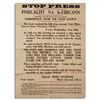 Image 1 : The Battle of Dublin & Start of The Irish Civil War Announced in This Broadside -- 28 June 1922